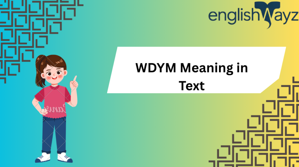 WDYM Meaning in Text